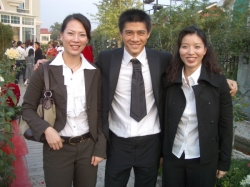 Fu Haifeng and Zhang Jiewen at an event