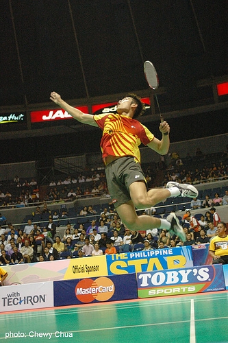 lin dan smash