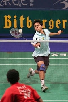Parupalli Kashyap in action.