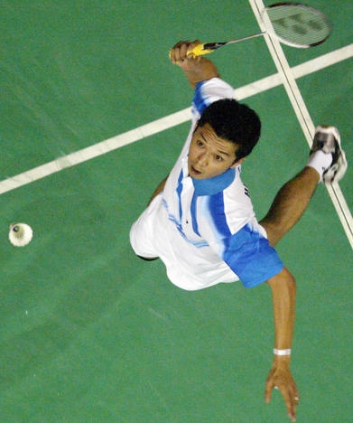 Taufik Hidayat jump smash!