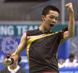 Picture of Taufik Hidayat.
