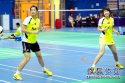 Wang Lin in training with Wang Xin